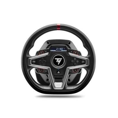 Volante e pedaliera da sim racing Thrustmaster T248 per PC e PlayStation, con display di gara.