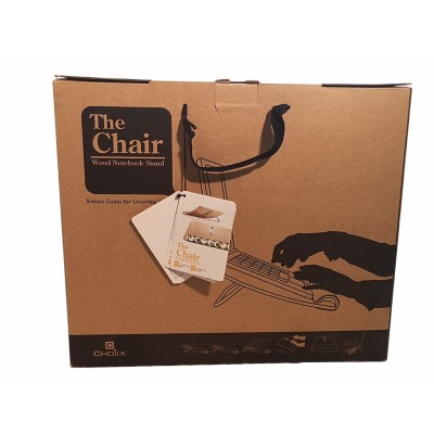 Stand SottoPC The Chair Wood Notebook  C-HW02-A5 in legno color noce