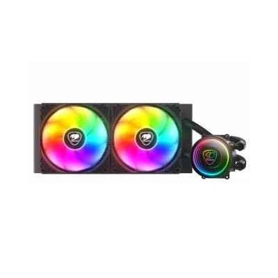 Dissipatore a liquido AIO per CPU Cougar Poseidon Elite 240 ARGB nero con radiatore da 240mm.