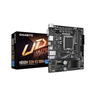 Gigabyte H610M S2H V3 DDR4 2*DDR4 1*M.2 4*SataIII sk1700 HDMI/DisplayPort/VGA Micro ATX