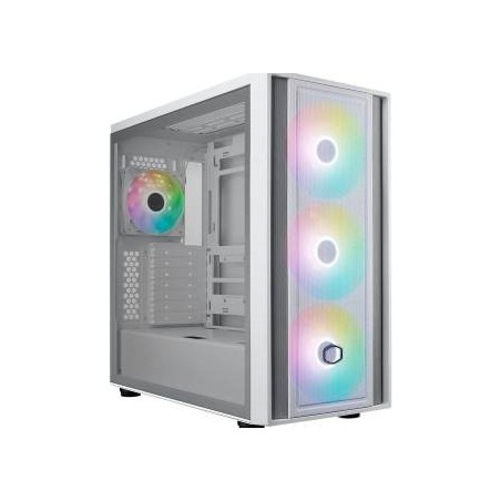 Cooler Master Masterbox 600 BTF ARGB White Middle Tower Vetro Temperato No-Power mini-ITX/mATX/ATX/E-ATX