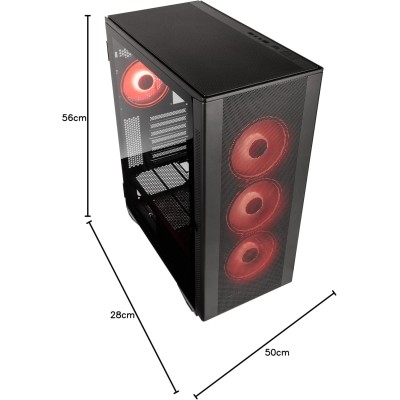 Kolink Stronghold Prism ARGB Middle Tower Vetro Temperato No-Power minITX/mATX/ATX/E-ATX