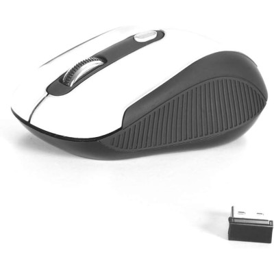 NGS White Haze Mouse Ottico 1600Dpi Wireless Nero/Bianco