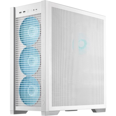 Asus TUF Gaming GT302 ARGB White Mid Tower No-Power Vetro Temperato E-ATX/ATX/mATX/minITX