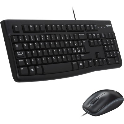 Logitech MK120 Kit Tastiera/Mouse USB Layout IT Nero