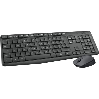 Logitech 920-007913 MK235 Kit Tastiera/Mouse Wireless layout IT Nero