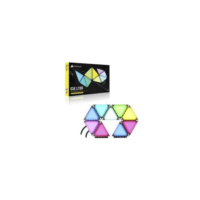 Corsair iCUE LC100 Luci Smart triangolari per Case - Starter Pack Corsair iCUE LC100 Luci Smart triangolari per Case - Starter Pack