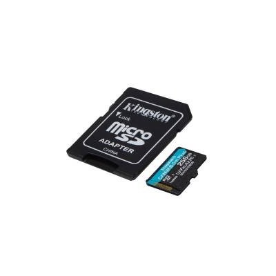 Kingston Scheda microSDXC Canvas Go Plus 170R A2 U3 V30 da 256GB + Adattatore