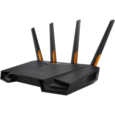 Asus TUF-AX4200 Router Wireless AX 4200Mbps Dual-band Nero e Arancione