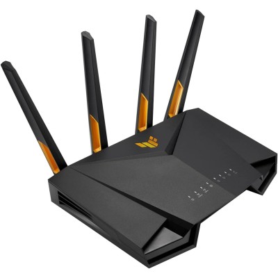 Asus TUF-AX4200 Router Wireless AX 4200Mbps Dual-band Nero e Arancione