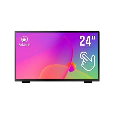Atlantis T24 Monitor Multi Touch 23,8" LCD 60Hz Full HD 16ms Multimediale VGA/HDMI/DisplayPort 