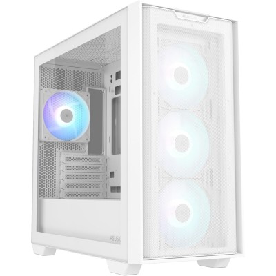 Asus A21 Plus TG ARGB White Mini Tower No-Power Vetro Temperato minITX/mATX