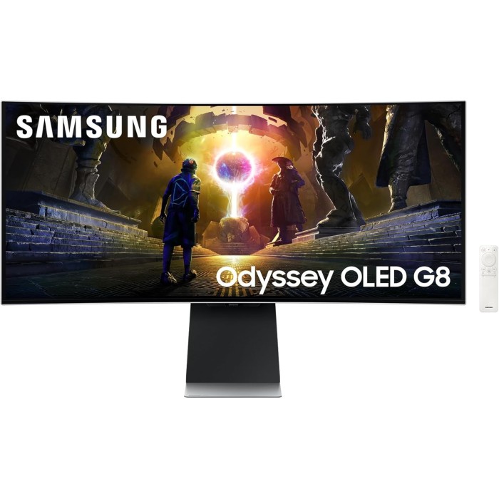Samsung Odyssey OLED G8 Monitor Gaming Curvo 34'' OLED 175Hz UWQHD 0,03ms Multimediale Hub USB 2*HDMI/DisplayPort Samsung Odyssey OLED G8 Monitor Gaming Curvo 34'' OLED 175Hz UWQHD 0,03ms Multimediale Hub USB 2*HDMI/DisplayPort