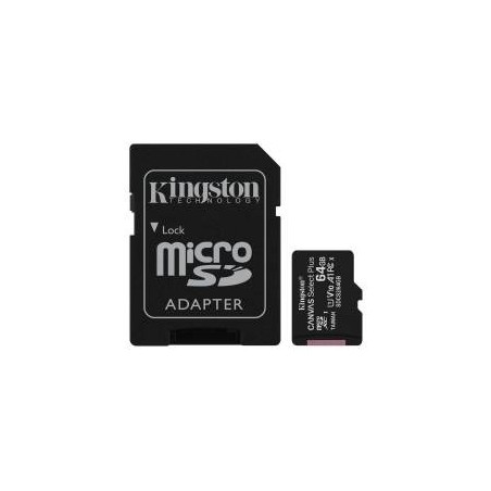 Kingston Canvas Select Plus 64GB MicroSDXC Classe 10 UHS-I 100/85 MB/s