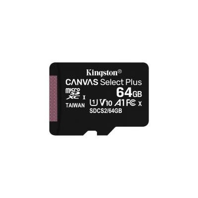Kingston Canvas Select Plus 64GB MicroSDXC Classe 10 UHS-I 100/85 MB/s