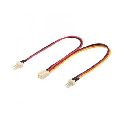 Digitus Cavo Split Fan 3 pin Femmina to 2x 3 pin Maschio 22cm