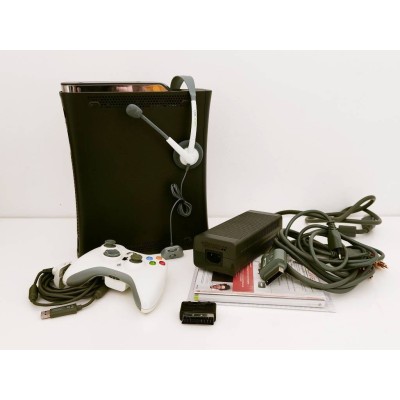 Microsoft XBOX 360 Fat 120Gb Nera con Controller e Cuffie
