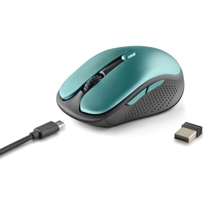 NGS EVO RUST ICE - Mouse Ricaricabile Wireless da 2,4 GHz