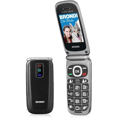 Cellulare Brondi Amico Leale Nero Metal