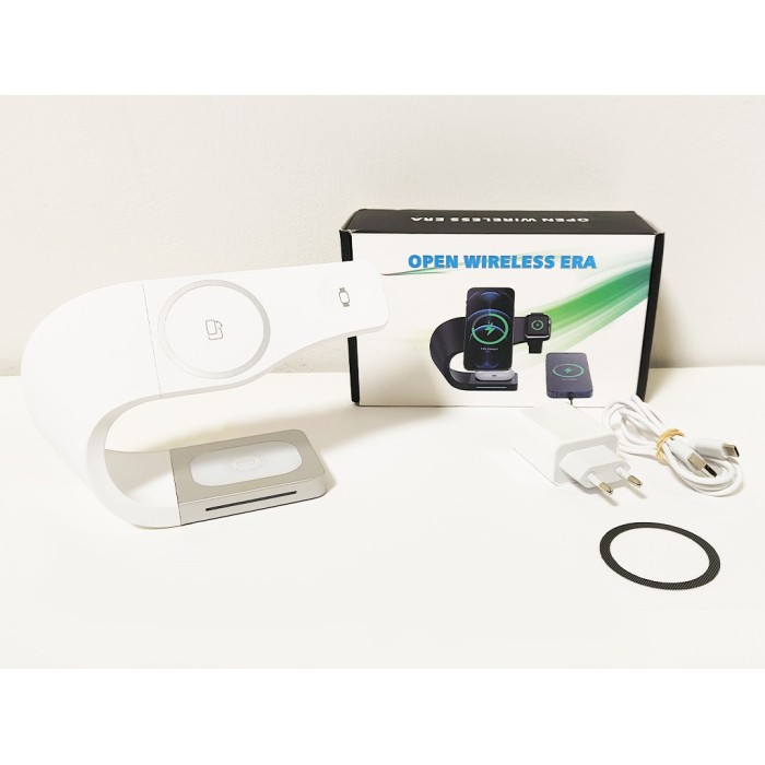 Alimentatore Wireless 3 in 1 OPEN WIRELESS ERA bianco Alimentatore Wireless 3 in 1 OPEN WIRELESS ERA bianco