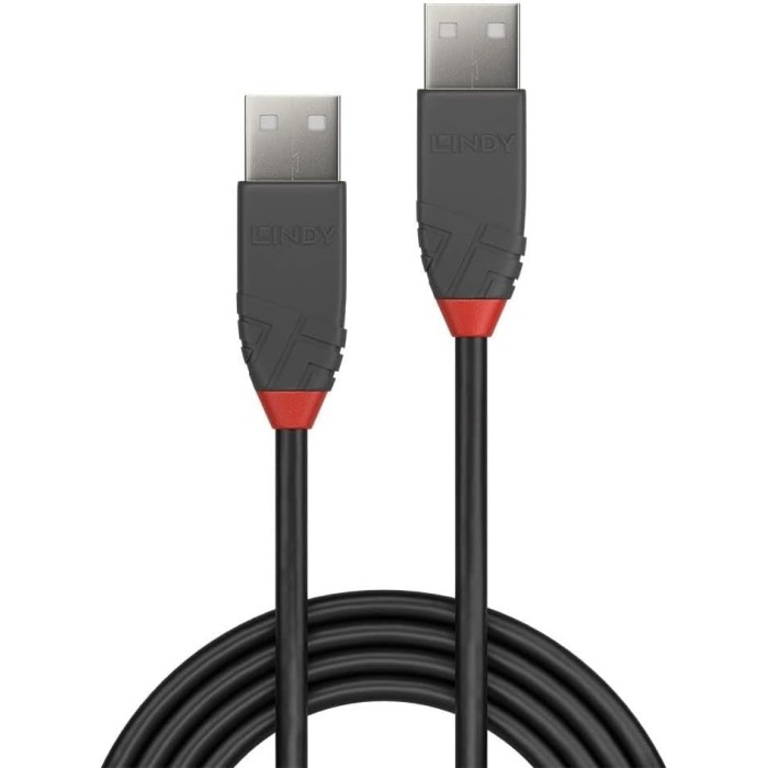 LINDY CAVO USB 2.0 TIPO A/A ANTHRA LINE, 2M USB-USB LINDY CAVO USB 2.0 TIPO A/A ANTHRA LINE, 2M USB-USB