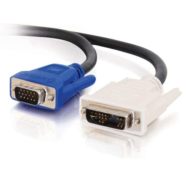 Cavo VGA - DVI 1m DVI-A M / HD15 M Cable VGA (D-Sub) Nero Cavo VGA - DVI 1m DVI-A M / HD15 M Cable VGA (D-Sub) Nero