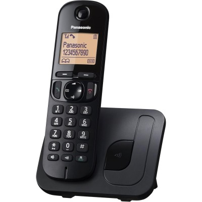 Cordless Panasonic KX-TGC210 Telefono DECT Nero Call Identifier