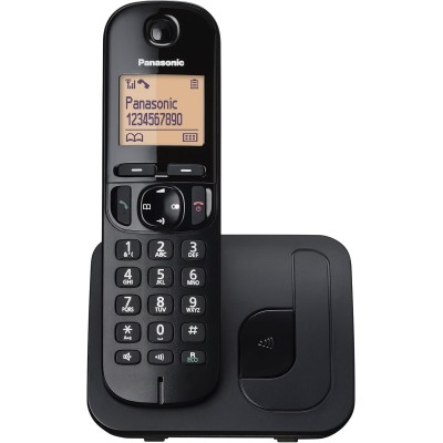 Cordless Panasonic KX-TGC210 Telefono DECT Nero Call Identifier