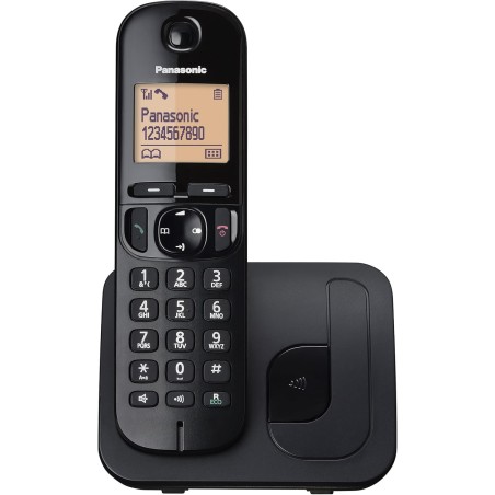 Cordless Panasonic KX-TGC210 Telefono DECT Nero Call Identifier
