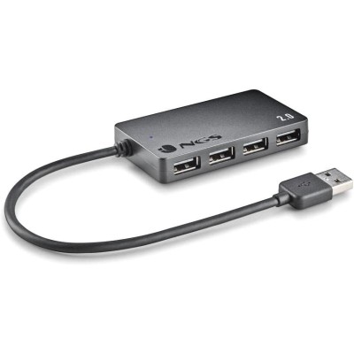NGS IHUB4 TINY - Hub USB 2.0 con 4 Porte  "Plug and Play"