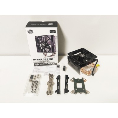 Dissipatore Cooler Master Hyper 212 Evo Processore Refrigeratore 12 cm Alluminio, Nero