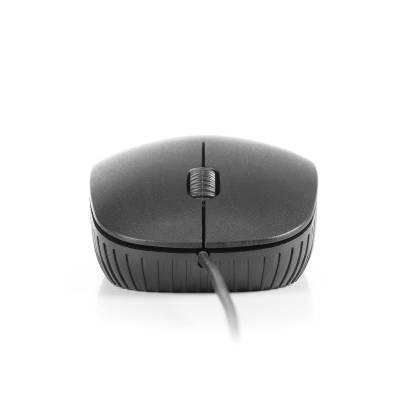 Mouse ottico cablato NGS Flame di colore nero.