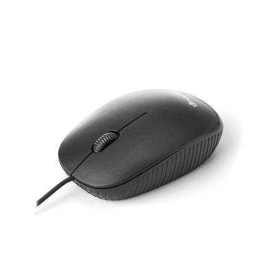 Mouse ottico cablato NGS Flame di colore nero.