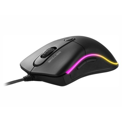 Mouse da gaming ergonomico Sharkoon Skiller SGM2 con illuminazione RGB personalizzabile.