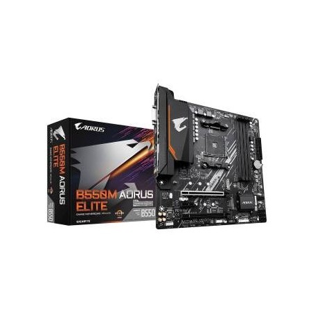 Gigabyte B550M Aorus Elite AMD B550 4*DDR4 2*M.2 4*SataIII skAM4 DVI/HDMI mATX