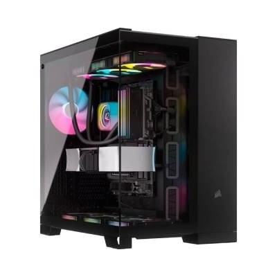 Corsair ICUE LINK 6500X RGB Black Middle Tower Vetro Temperato No-Power minITX/mATX/ATX