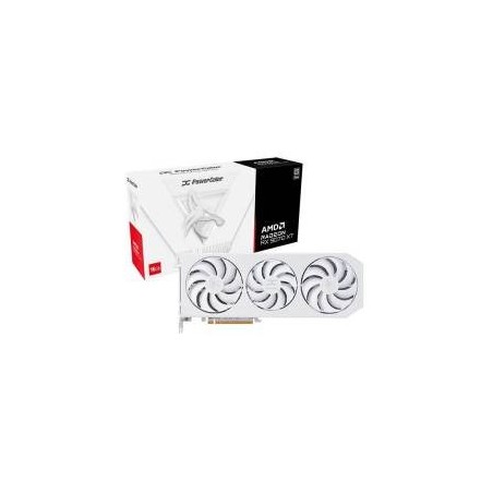 PowerColor Hellhound Spectral White Radeon RX 9070 XT 16GB GDDR6 HDMI/3*DisplayPort PCi Ex 5.0 16x