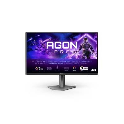 AOC Agon Pro AG276QZD2 Monitor 26,7" QD-OLED 240Hz QHD 0,03ms Multimediale Pivot Hub USB 2*HDMI/2*DisplayPort