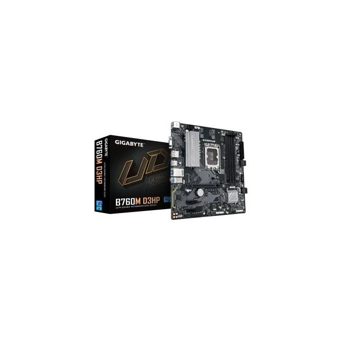GIGABYTE B760M D3HP Intel B760 4*DDR5 2*M.2 4*SataIII sk1700 HDMI/DisplayPort/VGA mATX GIGABYTE B760M D3HP Intel B760 4*DDR5 2*M.2 4*SataIII sk1700 HDMI/DisplayPort/VGA mATX