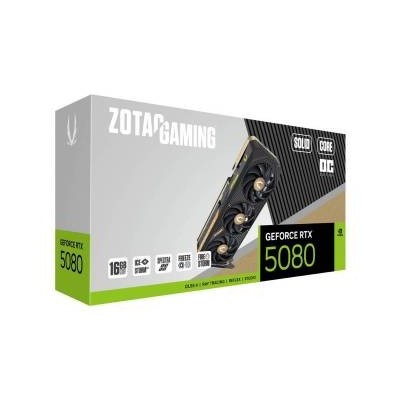 Zotac GeForce RTX 5080 SOLID CORE OC 16GB GDDR7 DLSS4 1*HDMI/3*DisplayPort PCi Ex 5.0 16x