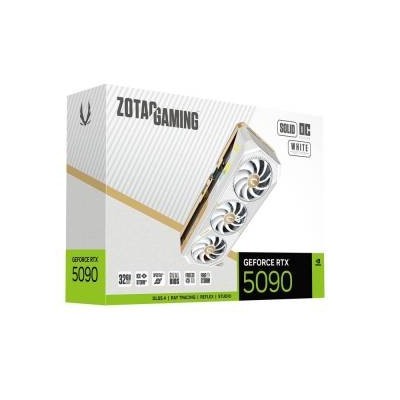 Zotac GeForce RTX 5090 Solid OC White Edition 32GB GDDR7 DLSS4 HDMI/3*DisplayPort PCi Ex 5.0 16x