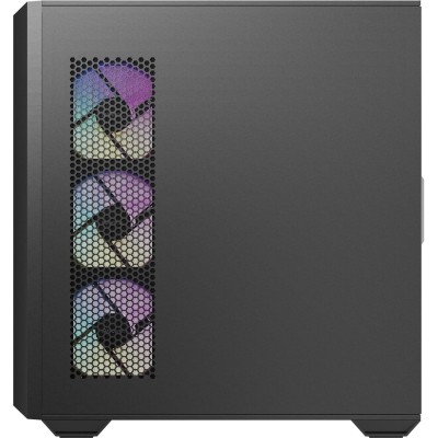 Case mid tower Antec C3 ARGB nero con design panoramico a doppia camera, pannelli in vetro e ventole ARGB preinstallate.