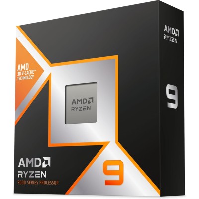 Processore CPU top di gamma AMD Ryzen 9 9950X3D a 16 core per socket AM5.