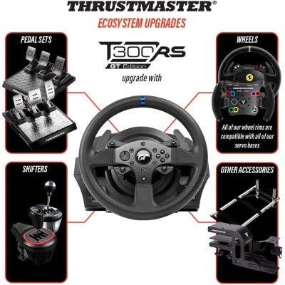 Volante e pedaliera da sim racing Thrustmaster T300 RS GT Edition per PC e PlayStation.