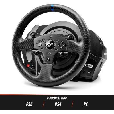 Volante e pedaliera da sim racing Thrustmaster T300 RS GT Edition per PC e PlayStation.