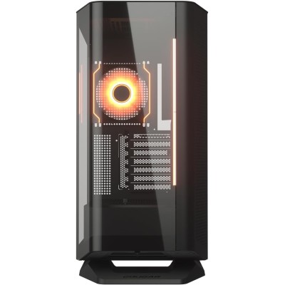 Case PC gaming Mid Tower COUGAR FV270 in colorazione nera con illuminazione RGB.
