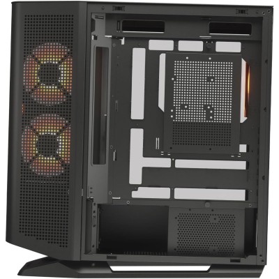 Case PC gaming Mid Tower COUGAR FV270 in colorazione nera con illuminazione RGB.