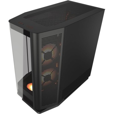 Case PC gaming Mid Tower COUGAR FV270 in colorazione nera con illuminazione RGB.