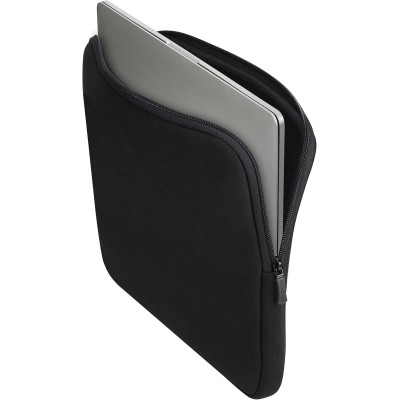Custodia a tasca (sleeve) nera Rivacase 5126 con interno in memory foam per MacBook Pro 14 pollici.