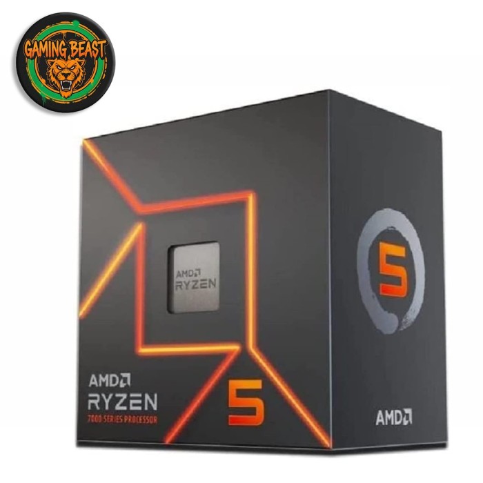 Processore CPU AMD Ryzen 5 7600 a 6 core per socket AM5.